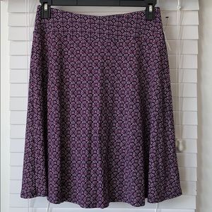 NWOT Talbots Purple & Pink Swing Skirt - Sz S